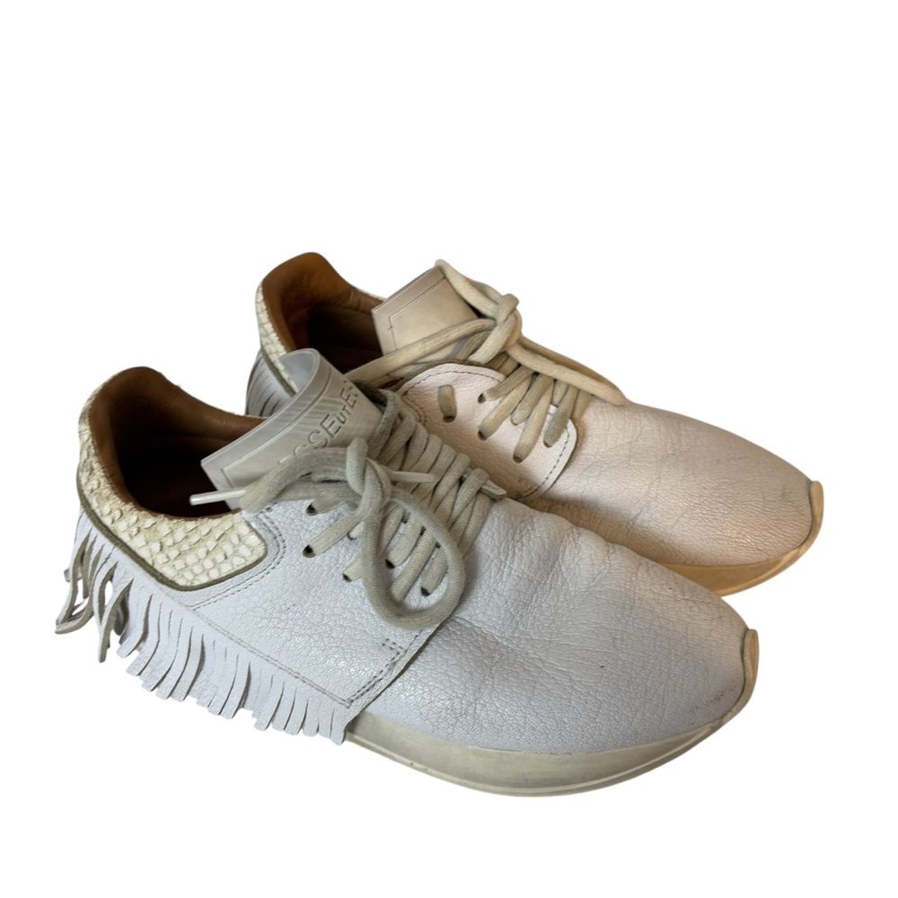 Esseutesse Fringe Sneakers white women’s size US 6 EU 36 - Picture 1 of 11